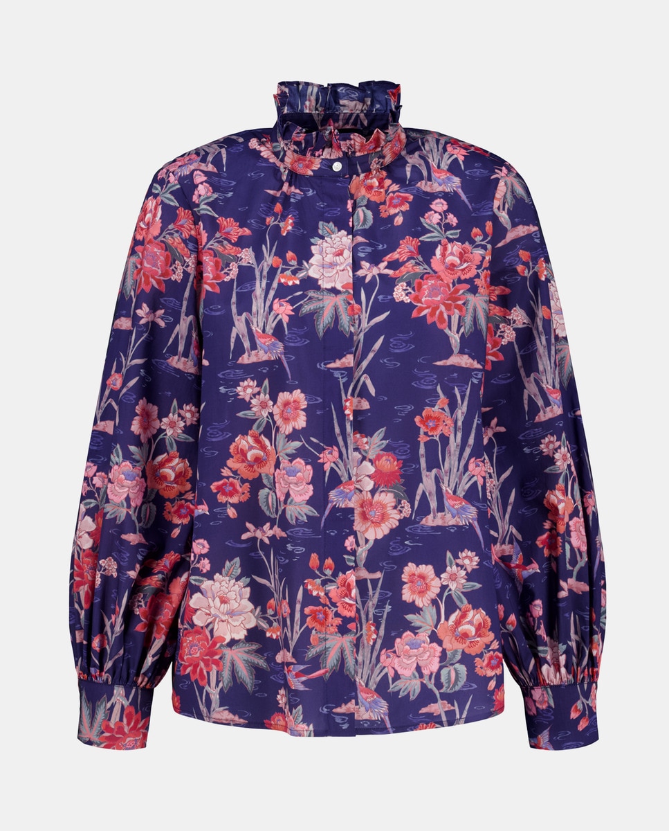 Blusa de Manga Comprida Liberty Vermelho-4