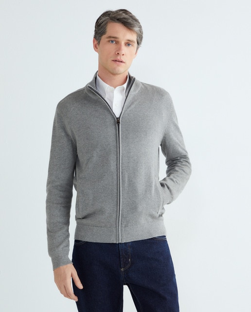 Imagem 0 de Cardigan de Soft Cotton com Fecho de Correr