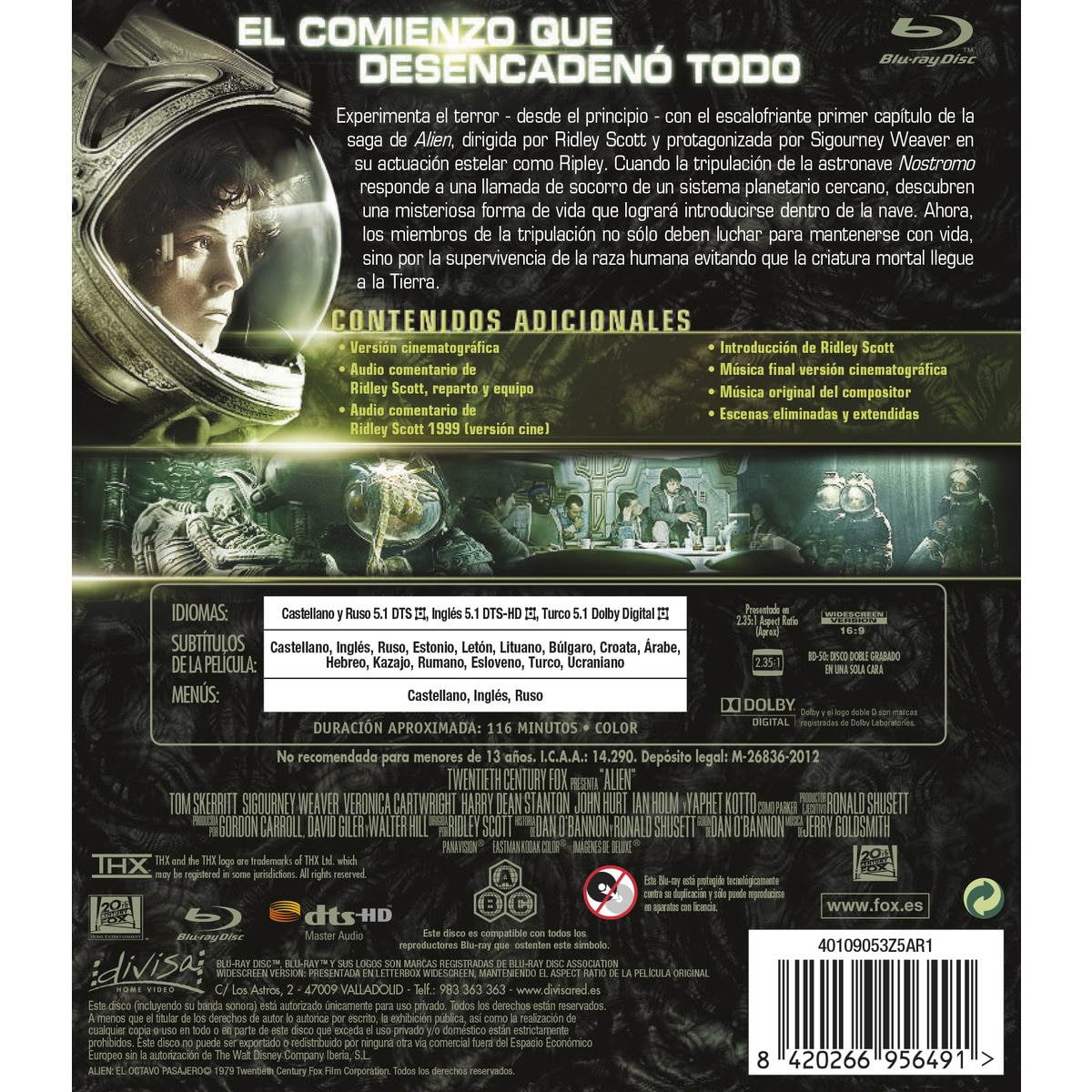Alien: El octavo pasajero (Blu-Ray) 2
