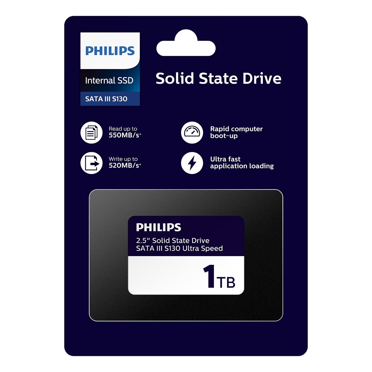 Disco SSD interno Philips S130, 1TB 2.5" SATA III Negro-4