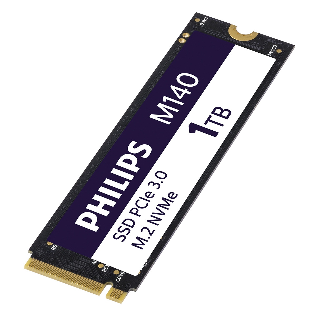 Disco SSD interno Philips M140, 1TB NVMe PCIe Gen 3 M.2 2280 Negro-1
