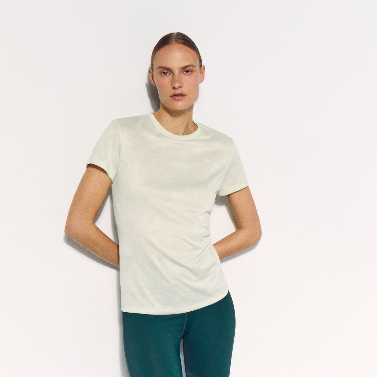 T-shirt de Running de Mulher 510 Verde Claro-1