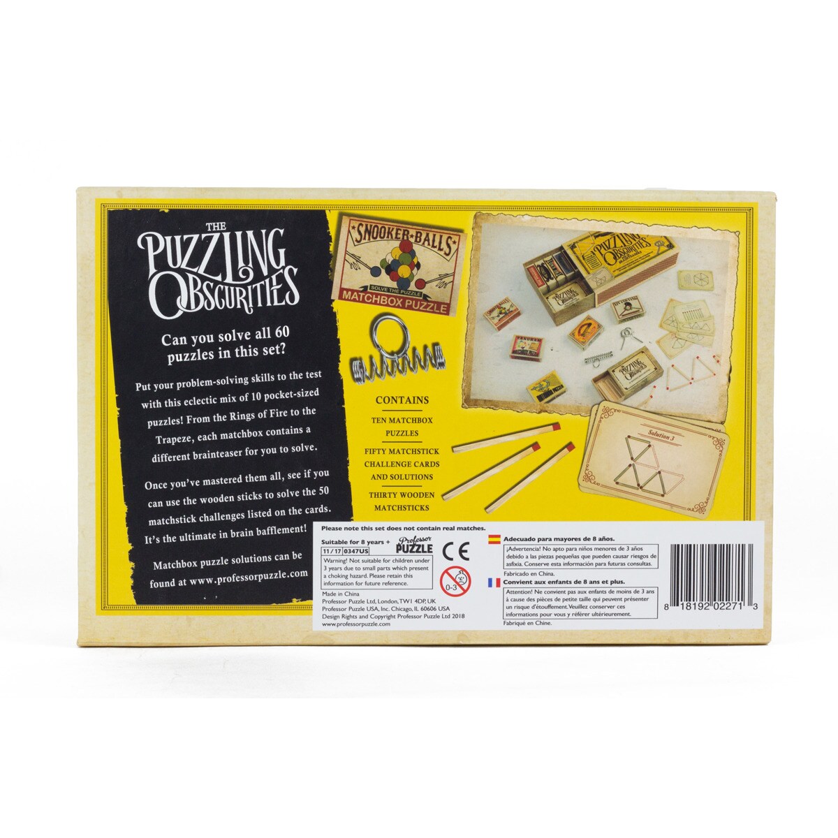 Set de rompecabeza Professor Puzzle Puzzling Obscurities 20