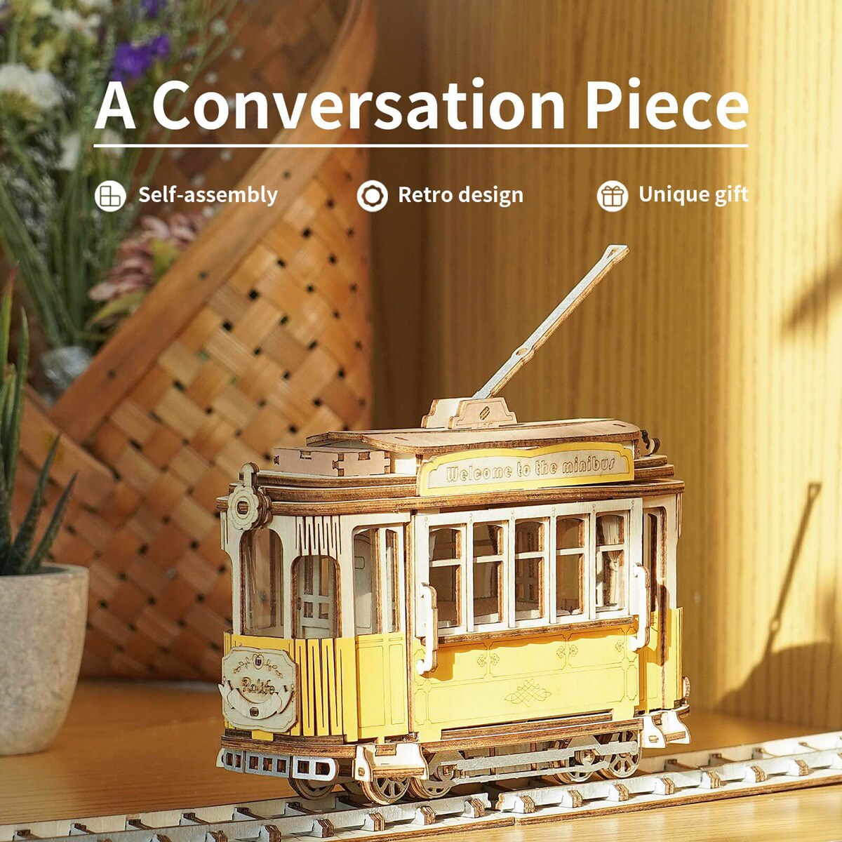 Maqueta de madera Rolife Tramcar 5