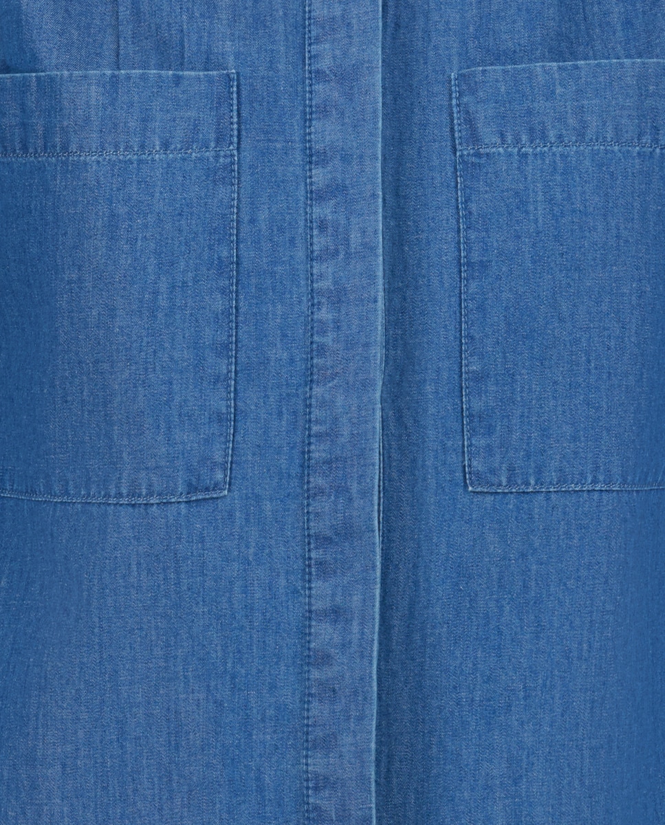 Camisa de Ganga com Ombreira Azul-índigo-5