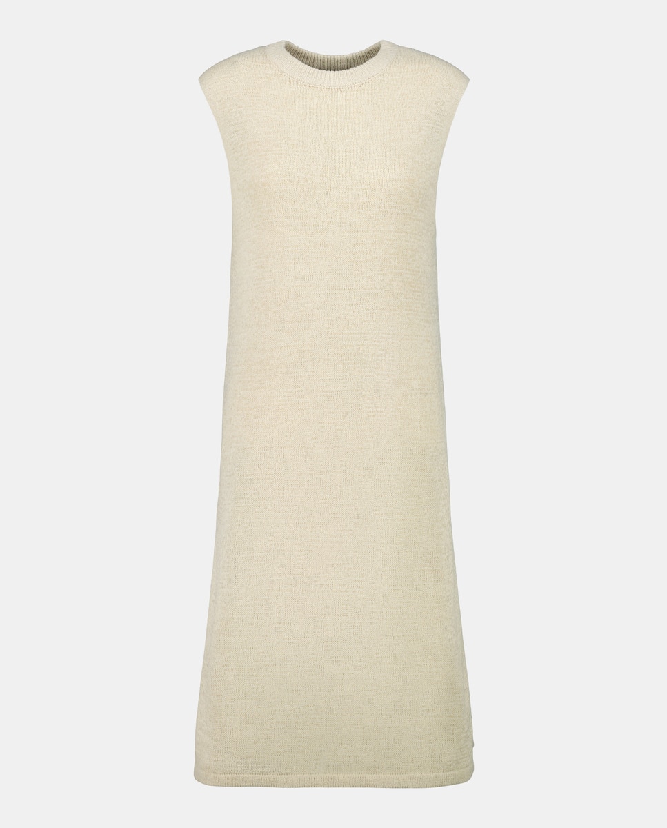 Camisola de Malha Comprida com Fita e Aberturas Torrado-4