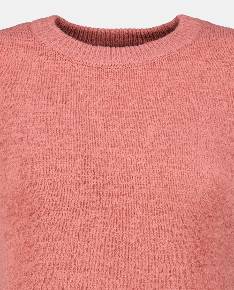 Camisola de Malha Comprida com Fita e Aberturas 630 Coral-5