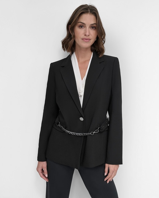 Imagem 0 de Blazer com Detalhe de Corrente na Cintura