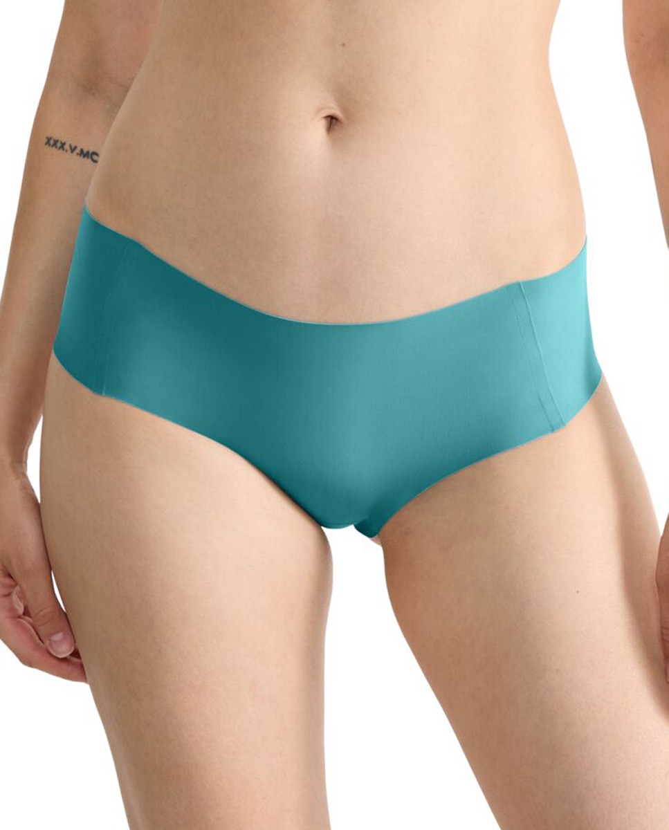 Cueca Tipo Hipster sem Costuras Azul-claro-1