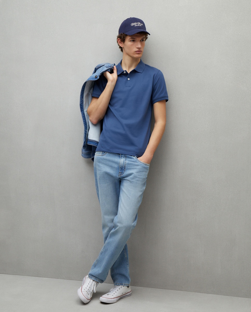 Jeans Straight Stretch Azul Loft-1