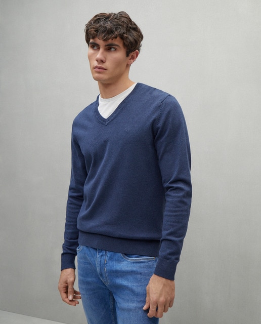 Imagen 0 de Jersey cuello pico de hombre