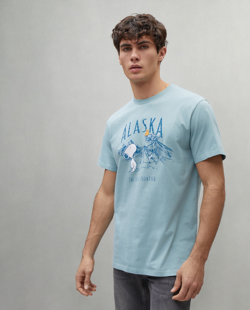 T-shirt Snoopy 580 Musgo-2