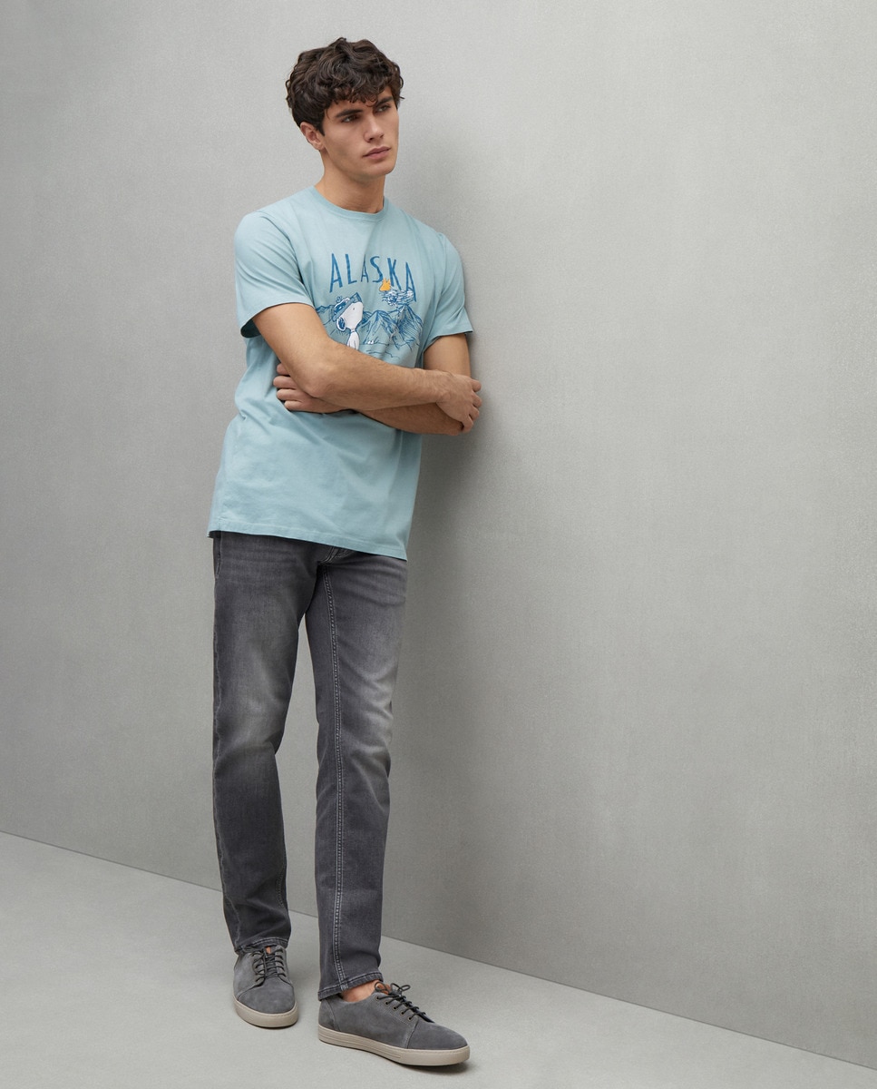 T-shirt Snoopy 580 Musgo-3