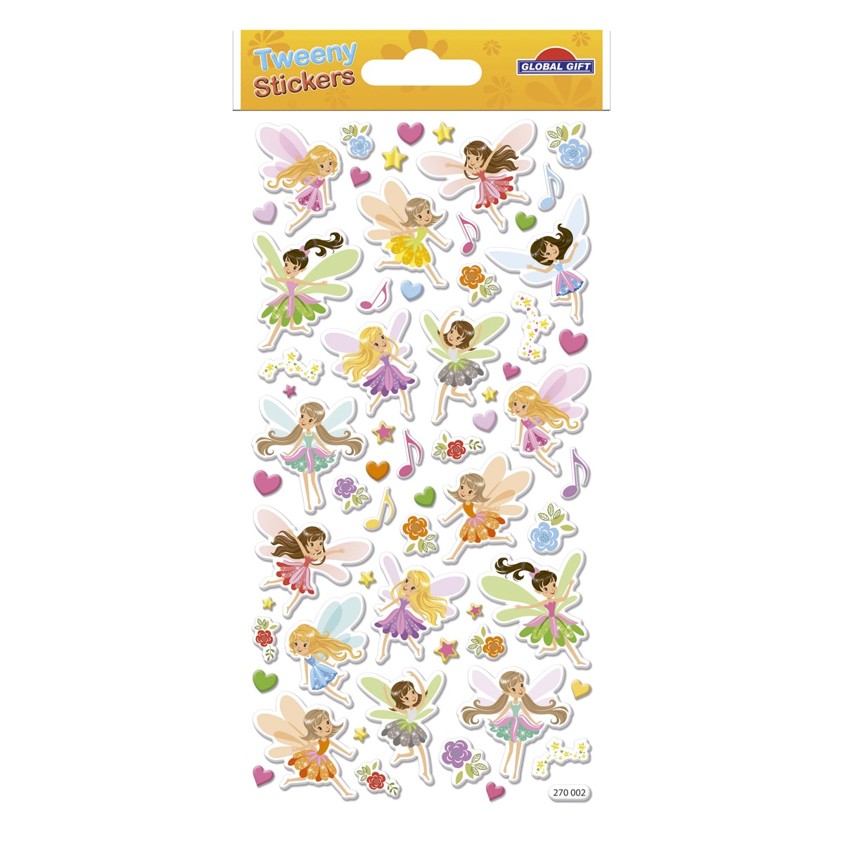 Autocolantes tweeny foamy fairies Global Gift multicolor Multicolor-2
