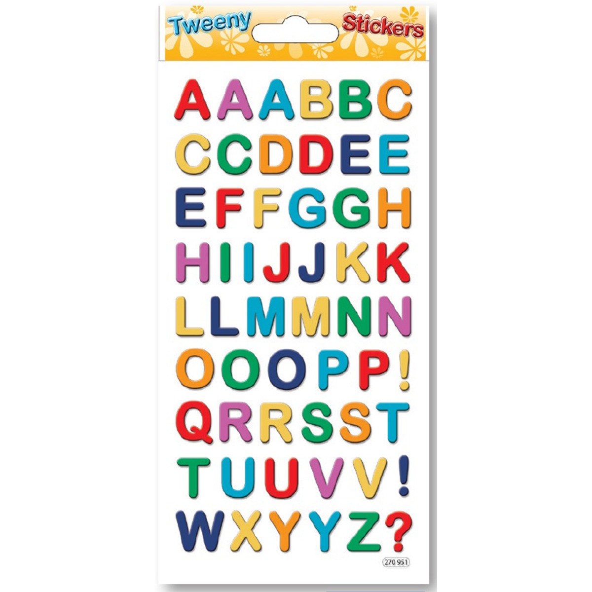 Imagen 0 de Pegatinas tweeny foamy letras y numeros holografico Global Gift multicolor