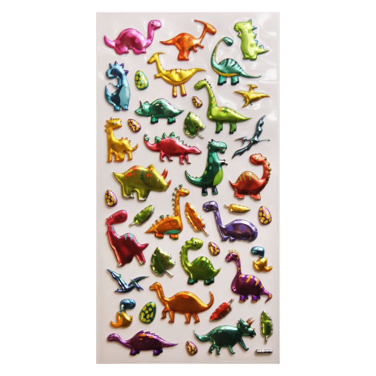 Pegatinas tweeny foamy dinosaurios brillo Global Gift multicolor Multicolor-3