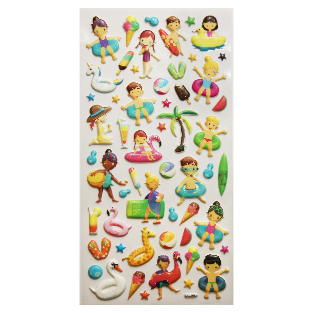 Autocolantes tweeny foamy bathers Global Gift multicolor Multicolor-3
