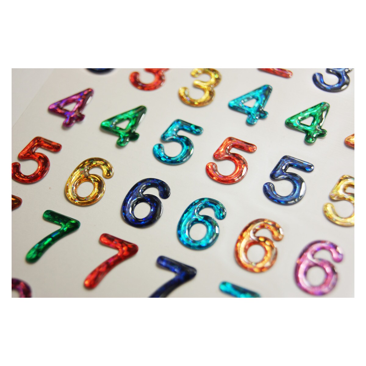 Pegatinas tweeny foamy numeros brillo Global Gift multicolor Multicolor-3