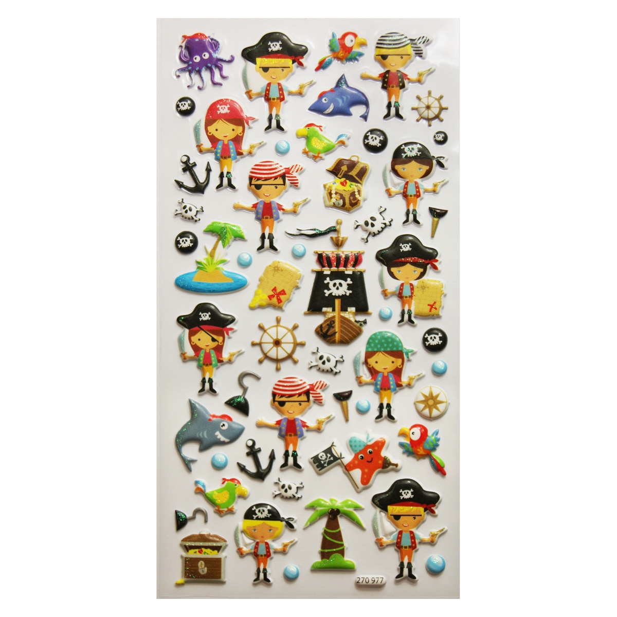 Pegatinas tweeny foamy piratas Global Gift multicolor Multicolor-3