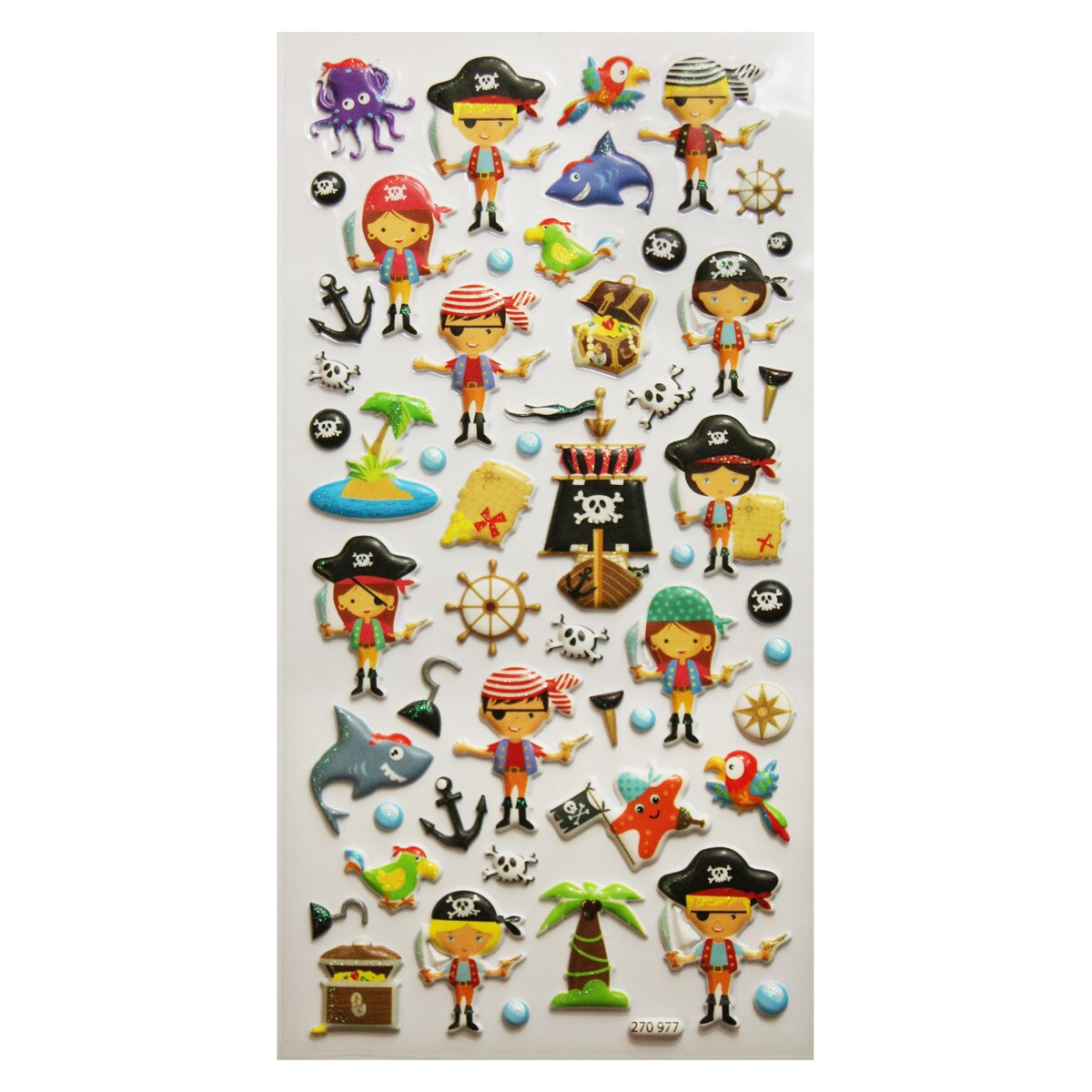 Pegatinas tweeny foamy piratas Global Gift multicolor Multicolor-3