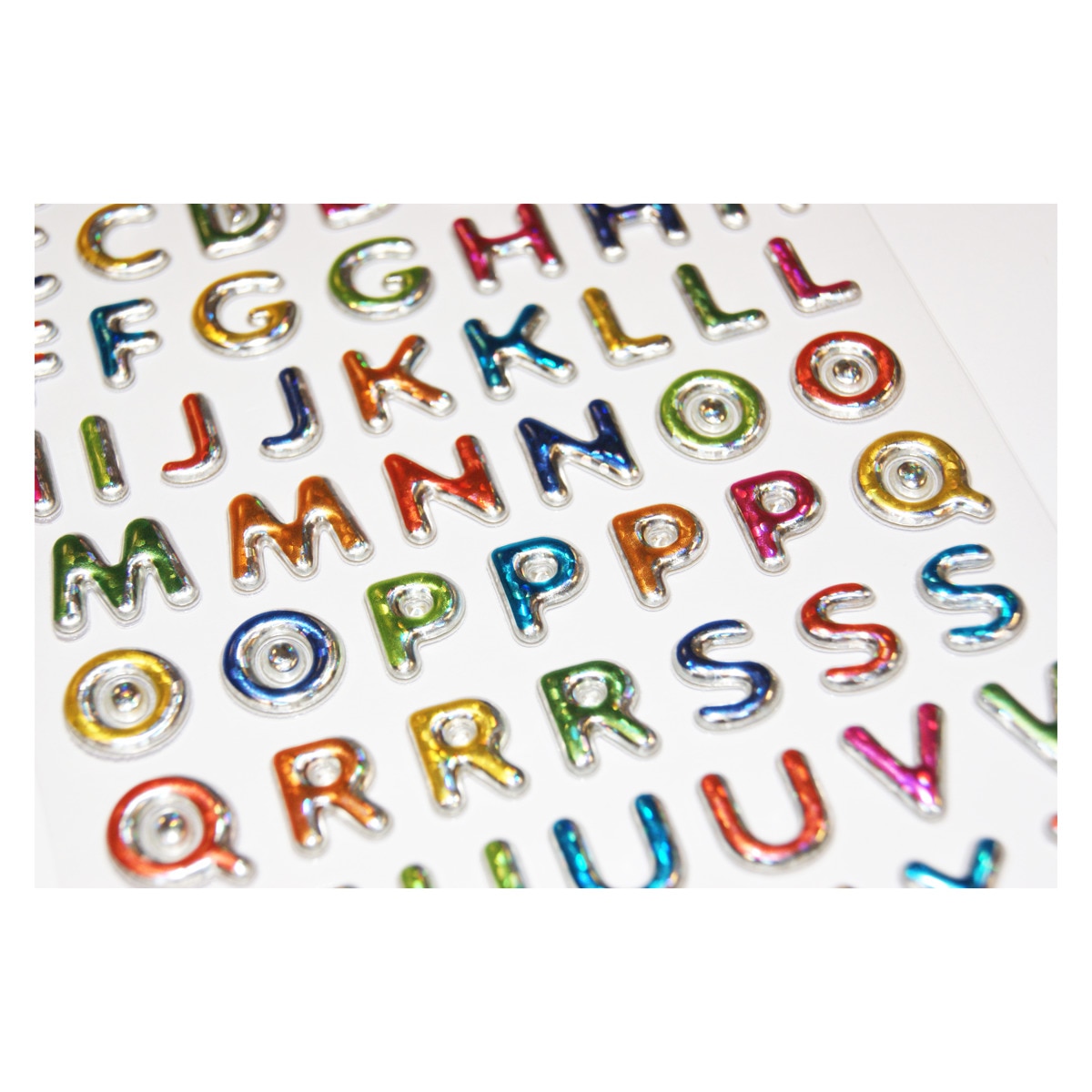 Imagen 0 de Pegatinas tweeny foamy letras y numeros colores brillo Global Gift multicolor