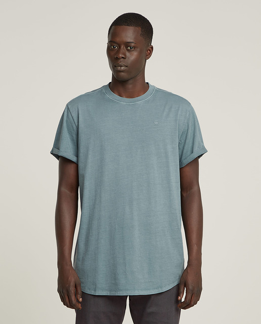 Imagen 0 de Camiseta de hombre gris de manga corta y cuello redondo