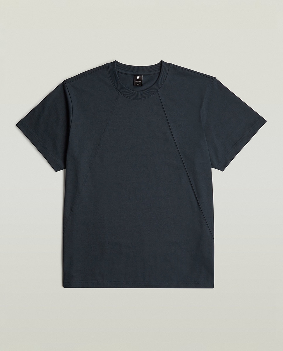 T-shirt Seam Detail Azul-6