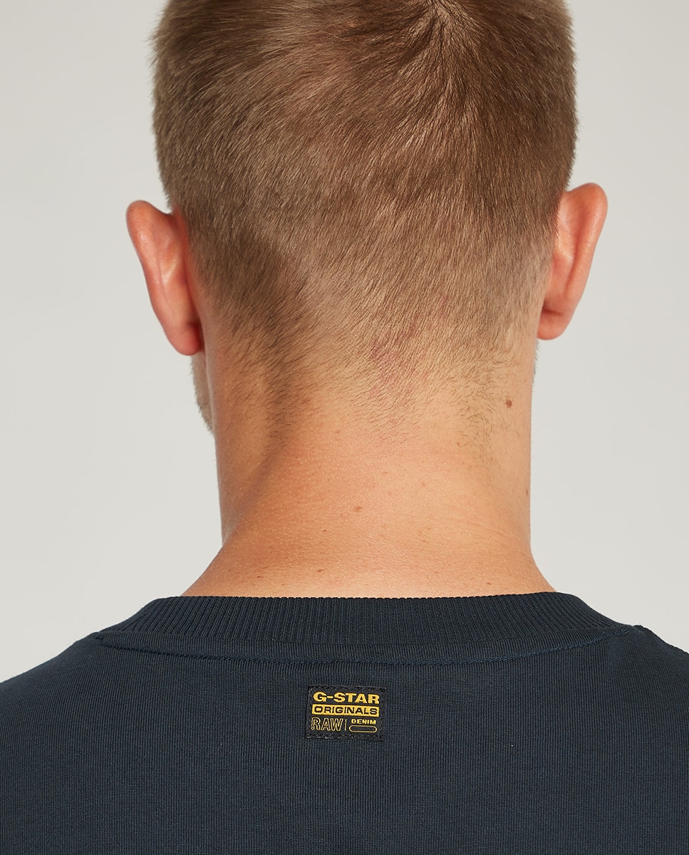 T-shirt Seam Detail Azul-4