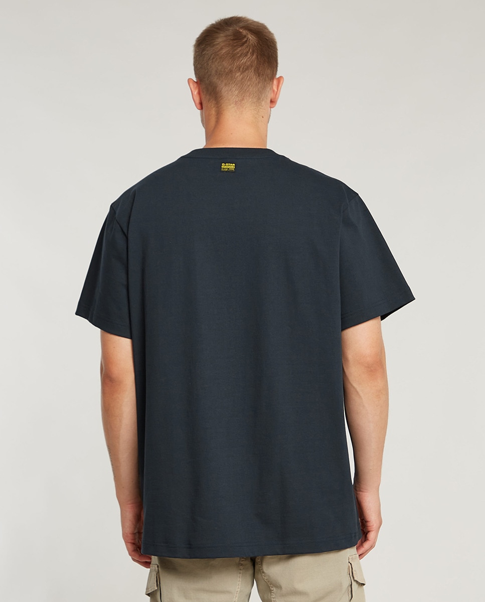 T-shirt Seam Detail Azul-2