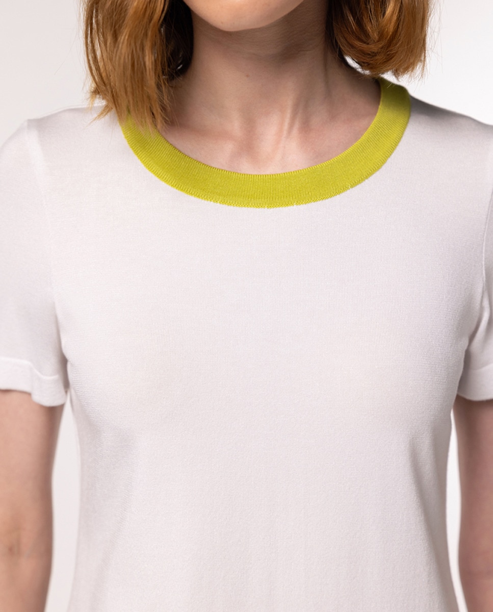 Twin Set com Casaco de Manga Comprida e Camisola de Malha de Manga Curta Verde-claro-7