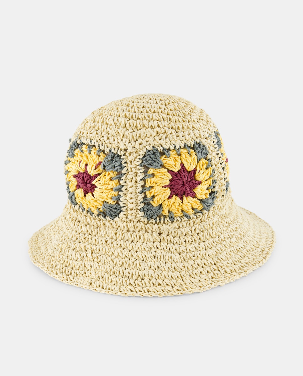 Chapéu de Crochet Amarelo-1