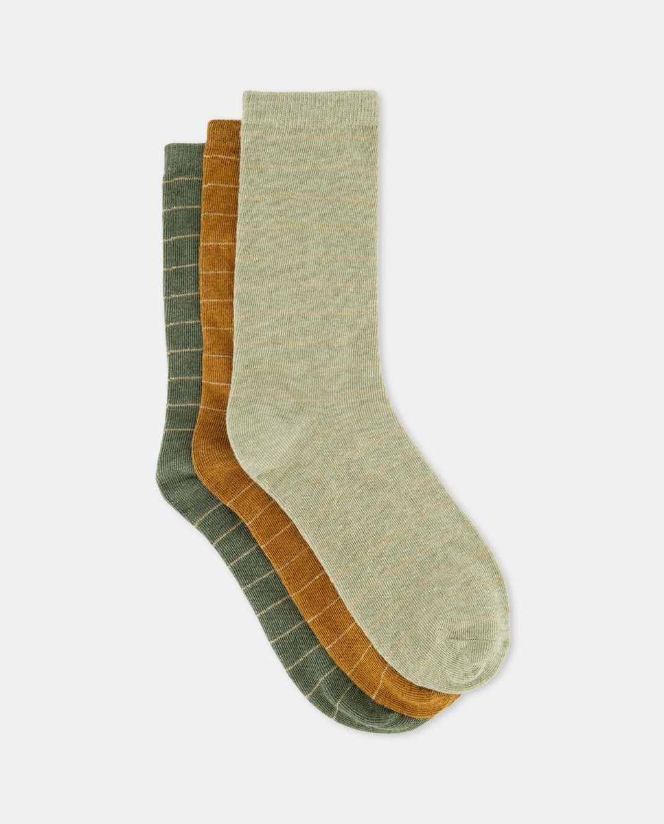 Pack 3 calcetines estampados Amarillo-1