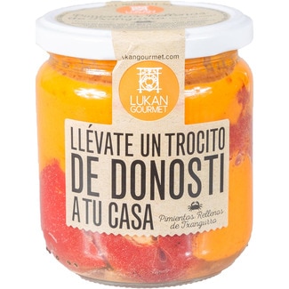 pimientos rellenos de Txangurro tarro 260 g - Lukan Gourmet