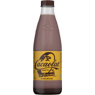 batido de cacao 0% sin azúcares añadidos Sin Gluten botella 1 l - Cacaolat