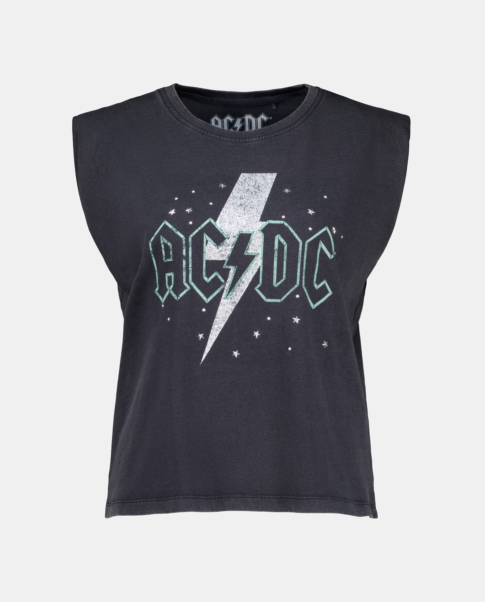 Acdc Camisetas Mujer AC/DC Back In Black Camiseta Para Mujer