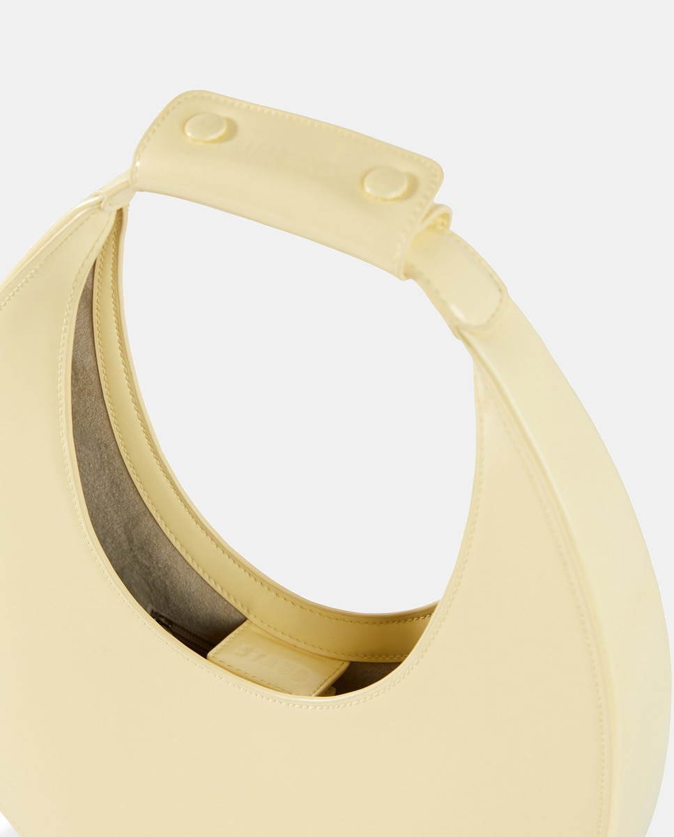 Mala Modelo Moon em Couro Vegano Creme-3
