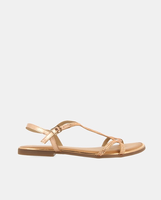 Imagen 0 de Sandalias de tiras finas con brillos para mujer