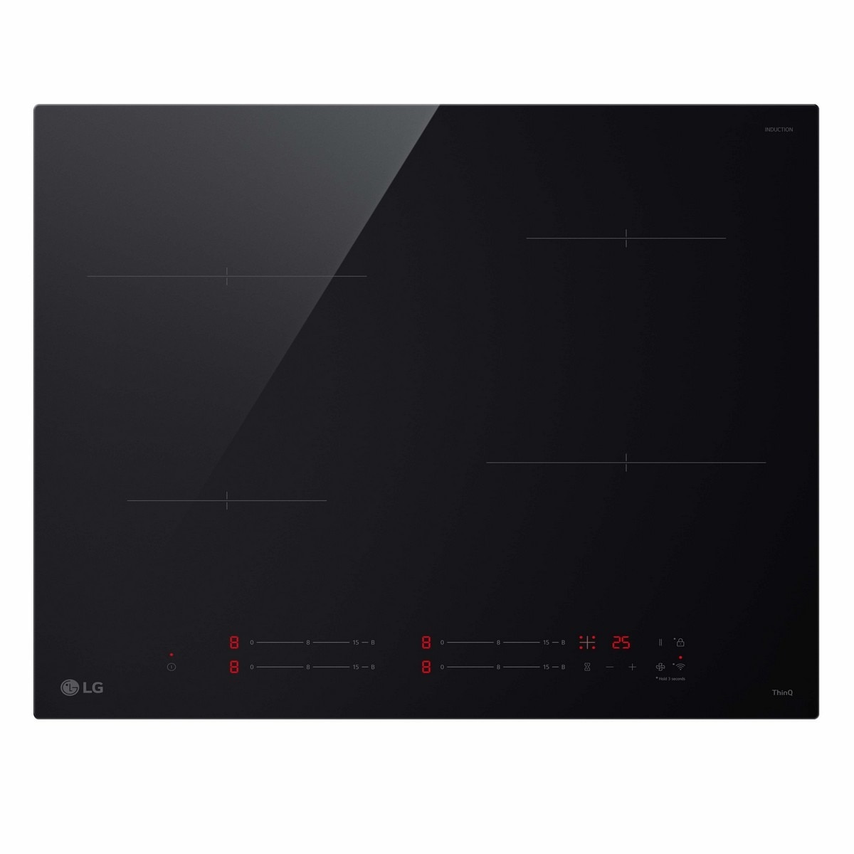 Imagem 0 de Placa de Indução LG CI5Z2423BN de 4 Zonas e de 60 cm - Preto