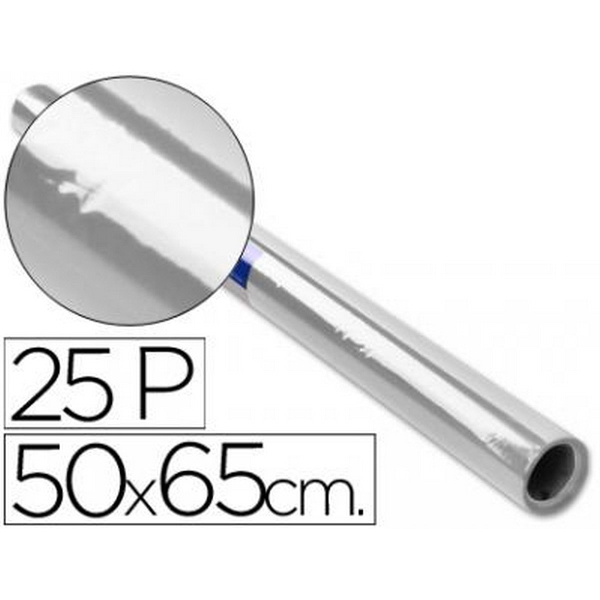 Imagem 0 de Rolo de papel Celofan transparente 25 folhas de 50x65 cm