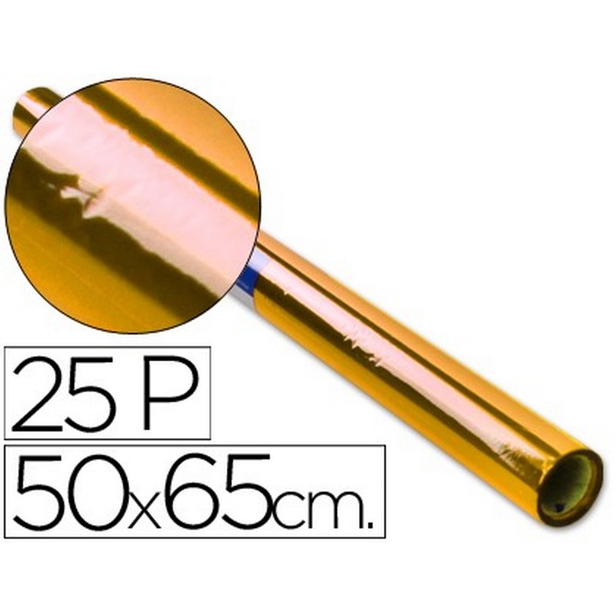 Imagem 0 de Rolo de papel Celofan amarelo 25 folhas  0.50 X 16.25M