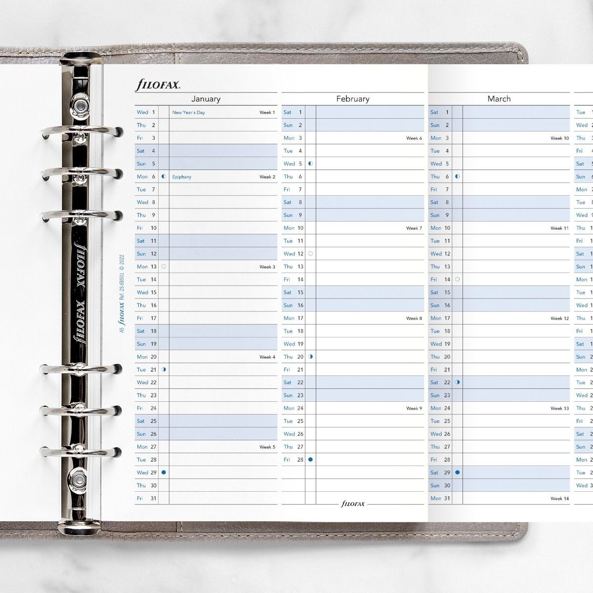 Imagem 0 de Recarga Filofax A5 Year Planner 2025
