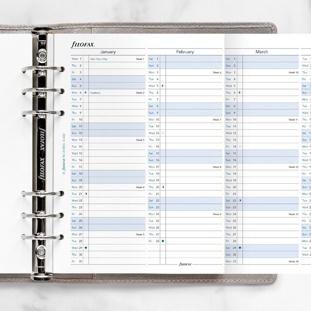 Imagem 0 de Recarga Filofax A5 Year Planner 2025