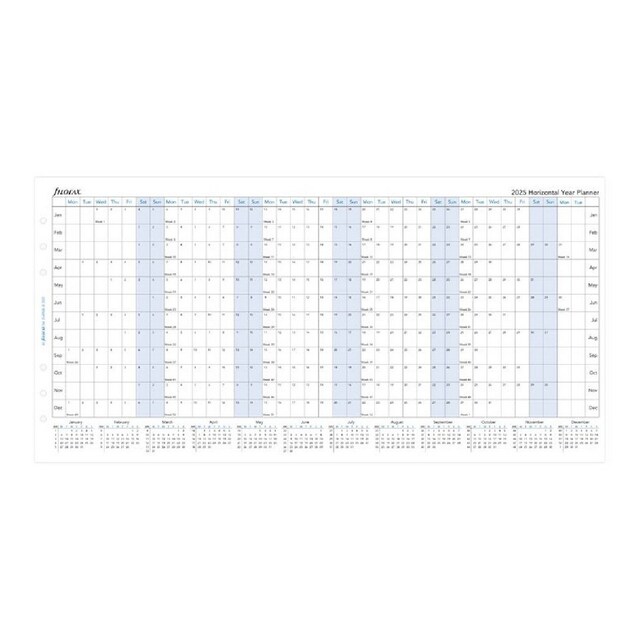 Imagem 0 de Recarga A5 2025 Horizontal Planner 25-68506 Filofax