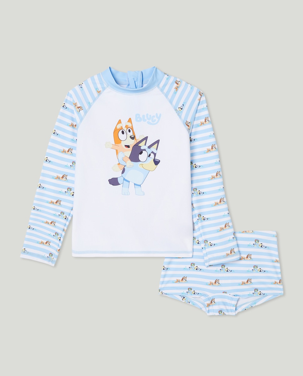 Conjunto Bluey de Bebé Azul-1