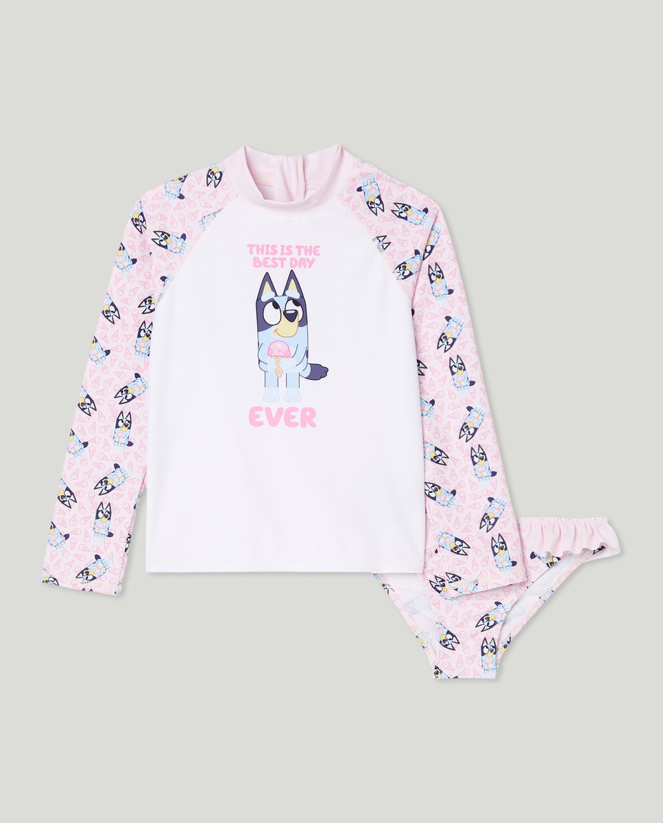 Conjunto Bluey de Bebé Rosa-1