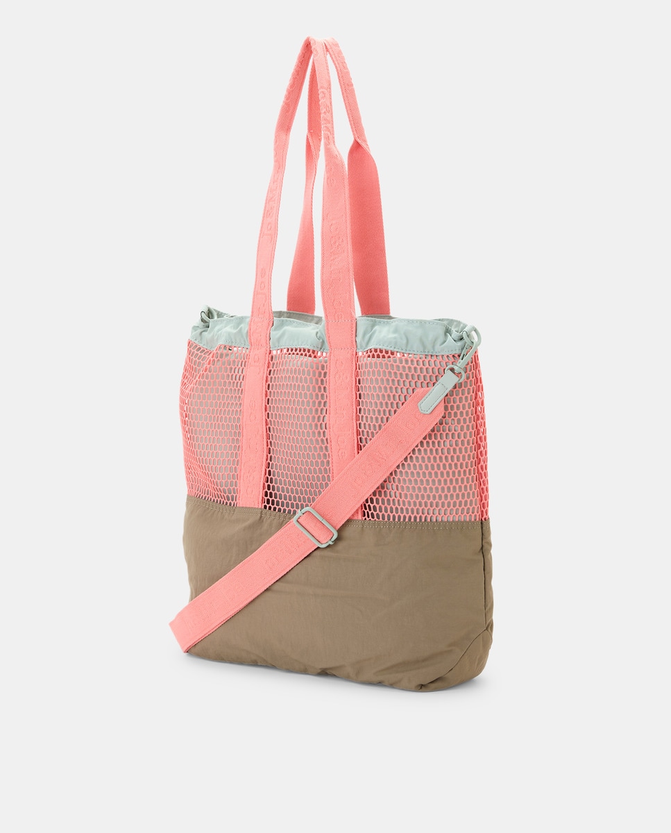 Mala Shopper Combinada com Rede Coral-2
