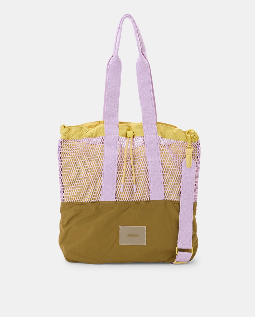 Mala Shopper Combinada com Rede Lilás-1