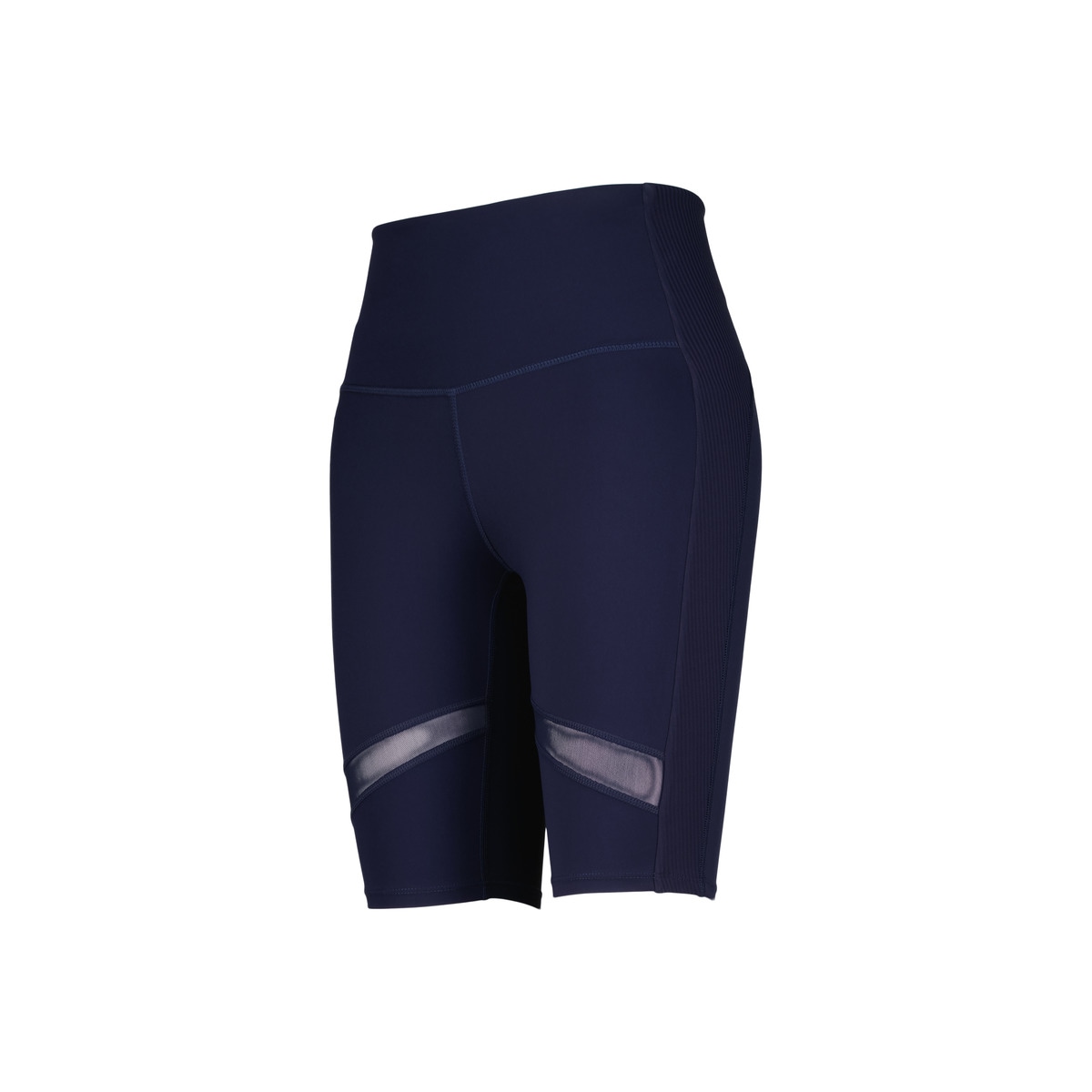 Leggings Tipo Calções com Mesh de Training de Mulher 430 Azul Escuro-4