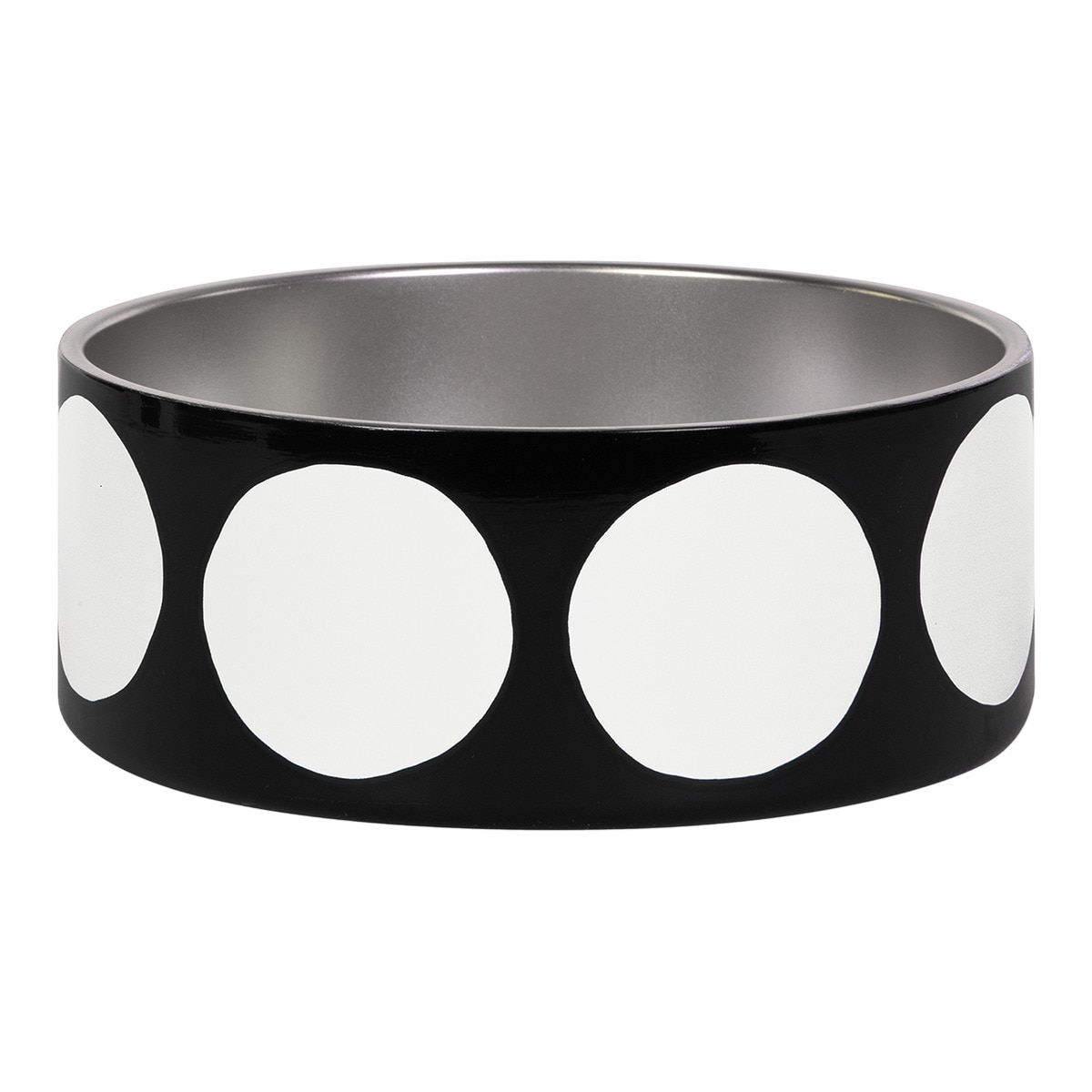 Comedero Kate Spade para perros y gatos Art Dot Negro / Blanco-1