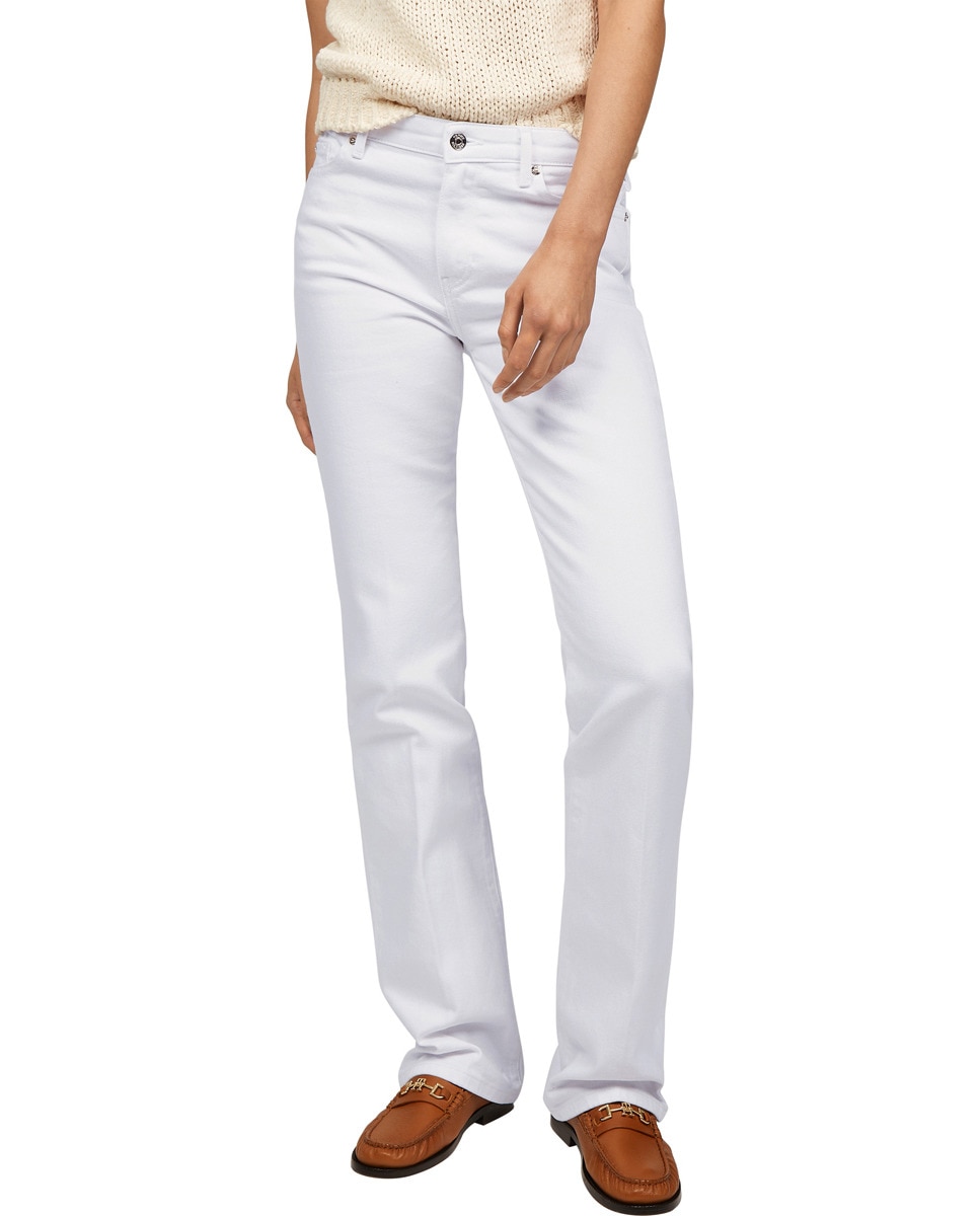 Jeans Bootcut com Cintura Regular Branco-2